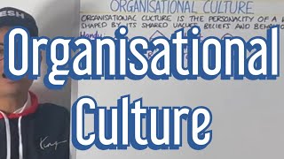 Organisational Corporate Culture  A Level Business [upl. by Zitella]