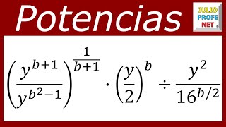 SIMPLIFICACIÓN DE EXPRESIONES CON POTENCIAS  Ejercicio 1 [upl. by Arramas]