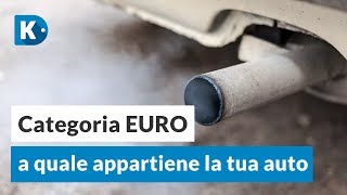 Come sapere la CATEGORIA EURO della tua auto [upl. by Oakie]