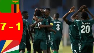 Zambia Vs Seychelles 7  1 Match Highlights and Goals – COSAFA MENS U17 CHAMPIONSHIP [upl. by Graf9]