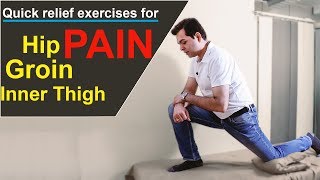 PAIN RELIEF exercises for INNER THIGHHIP INGUINAL amp GROIN PAINBest exercises for GROIN INJURY [upl. by Manup]