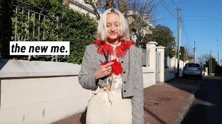 i cut my own hair 🌈 SELF LOVE VLOG EnglishFrench [upl. by Stead]