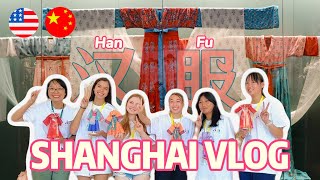 STUNNING！First Hanfu experience｜Shanghai VLOG 🇺🇸 [upl. by Nired]