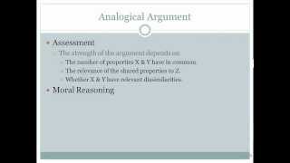 Ethics Analogical Argument SP 2013 [upl. by Ydarb]