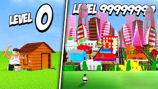 MAX LEVEL CITY UNLOCKED  Roblox Town Tycoon [upl. by Malonis]