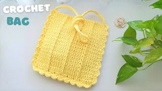 DIY Crochet Crossbody Bag  Crochet Bag Tutorial  SimpleampEasy Crochet Sling Bag ViVi Berry Crochet [upl. by Cinnamon]