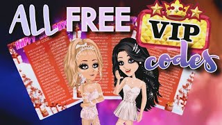 120 FREE VIP CODES THAT WORK  MSP 2019 [upl. by Eetnahc]