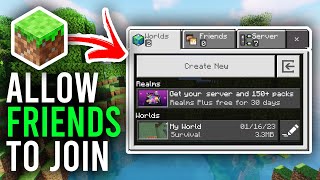 How To Allow Friends To Join Minecraft World  Bedrock and Java [upl. by Naugan]