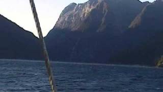 Katabatic Winds at entrance to Milford Sound New Zealand [upl. by Spiegel]