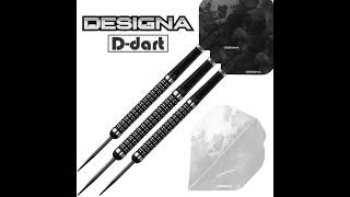 D DART STORE DESIGNA STEEL TIP DARTS  22G24G26G DARK THUNDER V2 90 TUNGSTEN DART SET ORIGINAL [upl. by Dyol639]