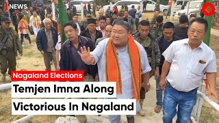 Nagaland Elections 2023 BJPs Temjen Imna Along Celebrates Victory In Nagaland [upl. by Lebazej]