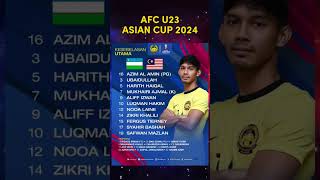 UZBEKISTAN U23 VS MALAYSIA U23 AFC U23 ASIAN CUP 2024 [upl. by Akerdnuhs801]