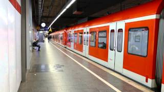 SBahn Trains At Munich Hauptbahnhof 20 May 2015 [upl. by Pompei]