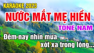 Nước Mắt Mẹ Hiền Karaoke Tone Nam Nhạc Sống gia huy karaoke [upl. by Llered]