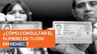 Consulta DNI Reniec Aprende a consultar un número de DNI por Reniec en línea [upl. by Pasahow]