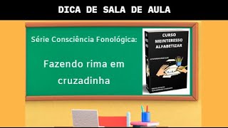 Série Consciência Fonológica Rima  Atividade em formato de cruzadinha [upl. by Samy523]