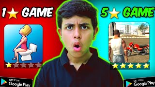 1 Star Vs 5 Star Rating Playstore Games 😱 [upl. by Dyol952]