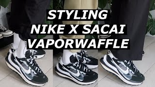 How To Style Nike x Sacai Vaporwaffle [upl. by Yattirb94]