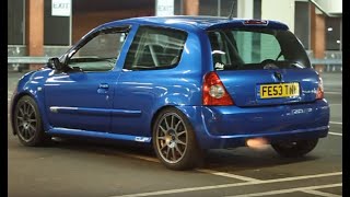 Renault Clio 172 Cup LAUNCH CONTROL [upl. by Ecirtnuahs]