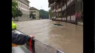 2005 Landunter Hochwasser Aare [upl. by Reseta]