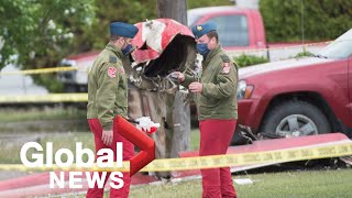 CF Snowbirds crash Investigation underway into incident in BC [upl. by Loria]