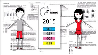 Enem 2015  001 Azul 042 cinza 005 rosa 038 amarela  Perci e Val [upl. by Anele]