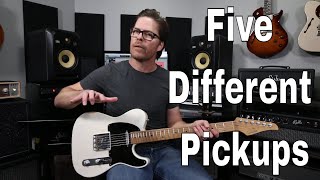 Single Coil vs P90 vs Tele vs Filtertron vs Humbucker Pickups Compared Demo Video by Shawn Tubbs [upl. by Olenka172]