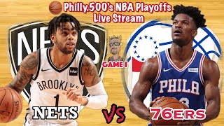 Nets VS 76ers Live Stream Reaction Game 1 [upl. by Idnac]