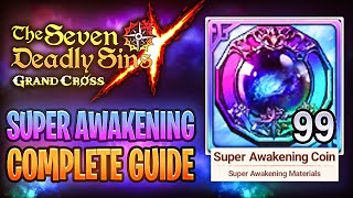 UPDATED How YOU Can Get Tons Of SUPER AWAKENING Coins Complete Guide 7DS Grand Cross [upl. by Abelard]