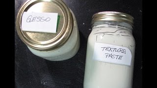 Homemade Gesso and Texture Paste [upl. by Halli]