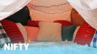 How To Make The Coziest Blanket Fort Ever [upl. by Anear]