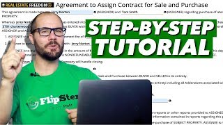 How To Fill Out An Assignment Contract For Wholesaling Real Estate [upl. by Engel]