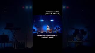 nonsense outro  school talent show cover singing nonsense fyp singer fypシ゚viral [upl. by Corissa]