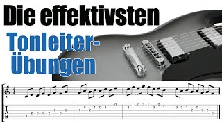 Fingerübungen Gitarre Tonleiter  Tonleiter Übungen Gitarrenunterricht [upl. by Annaert]