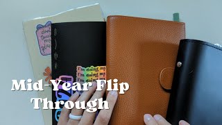 mid year planner flip  Hobonichi cousin  b6 Stalogy  filofax original  Nicole Makes Plans [upl. by Dennison]