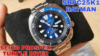 SOLD SEIKO TURTLE DIVER SRPC25K1 BATMAN BEZEL MULUS FULLSET CAKEP BANGET FOLLOW IG LakoneWatch [upl. by Reinald]