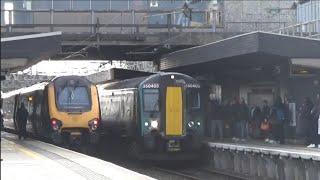 Trains at Stafford 2712024 ft Winter Cumbrian Mountain Express [upl. by Sherurd]