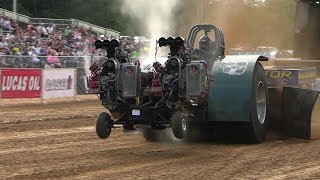 Wild Running 2024 Modified Tractor Pull Action [upl. by Nwahsal215]