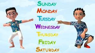 Days of the Week  Learn Weekdays 3D Animation Ripple Rhymes [upl. by Sethi668]