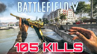 Battlefield 5 The P08 Carbine Rocks 105 Kills Underground Conquest [upl. by Llerahc542]