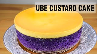 Easy Ube Custard Cake Recipe  Ube Leche Flan Cake [upl. by Hedy659]