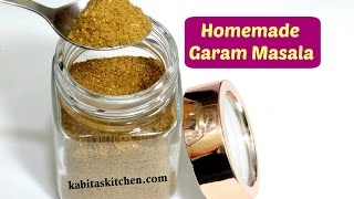 Garam Masala Recipe  Homemade Garam Masala Powder  Indian Spices Mix  kabitaskitchen [upl. by Kulda]