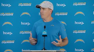 OC Kellen Moore On Run Game Identity  LA Chargers [upl. by Anahsek85]