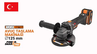 WORX WX814 AVUÇ TAŞLAMA MAKİNASI 16 9 TR [upl. by Acinomahs]