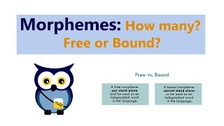 Morphemes How many Free or bound [upl. by Lederer]