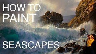 How to paint a seascape EPISODE TWO  How to paint waves and water [upl. by Eniffit]