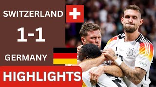 Switzerland 11 Germany  ALL GOALS amp HIGHLIGHTS  UEFA Euro 2024 [upl. by Piselli]