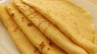 Basic French Crepes Recipe  Crepe Batter just in a minute [upl. by Haymo721]