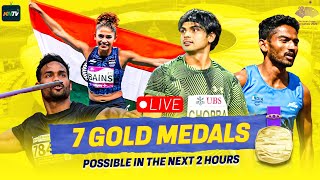 Asian Games 2023 Day 11 LIVE  7 Gold Medal rush in 2 hours in Athletics  Neeraj Chopra in action [upl. by Adeirf]