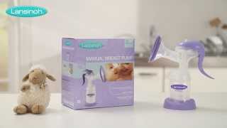 Lansinoh Manual Breast Pump  How to Use the Breastpump for Breastfeeding Mums tutorial [upl. by Netloc738]